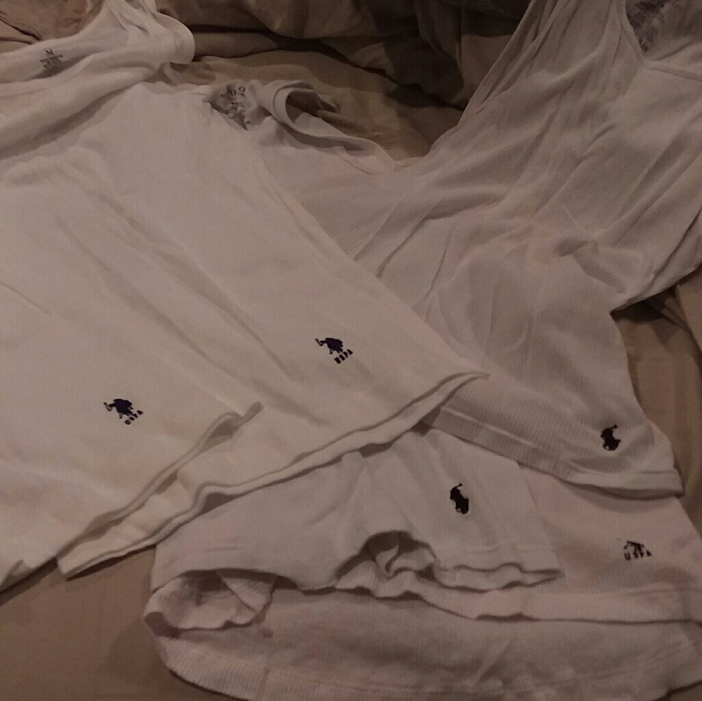 5 Men's Ralph Lauren Polo under shirts